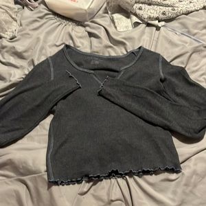 American Eagle Long sleeve Crop Top